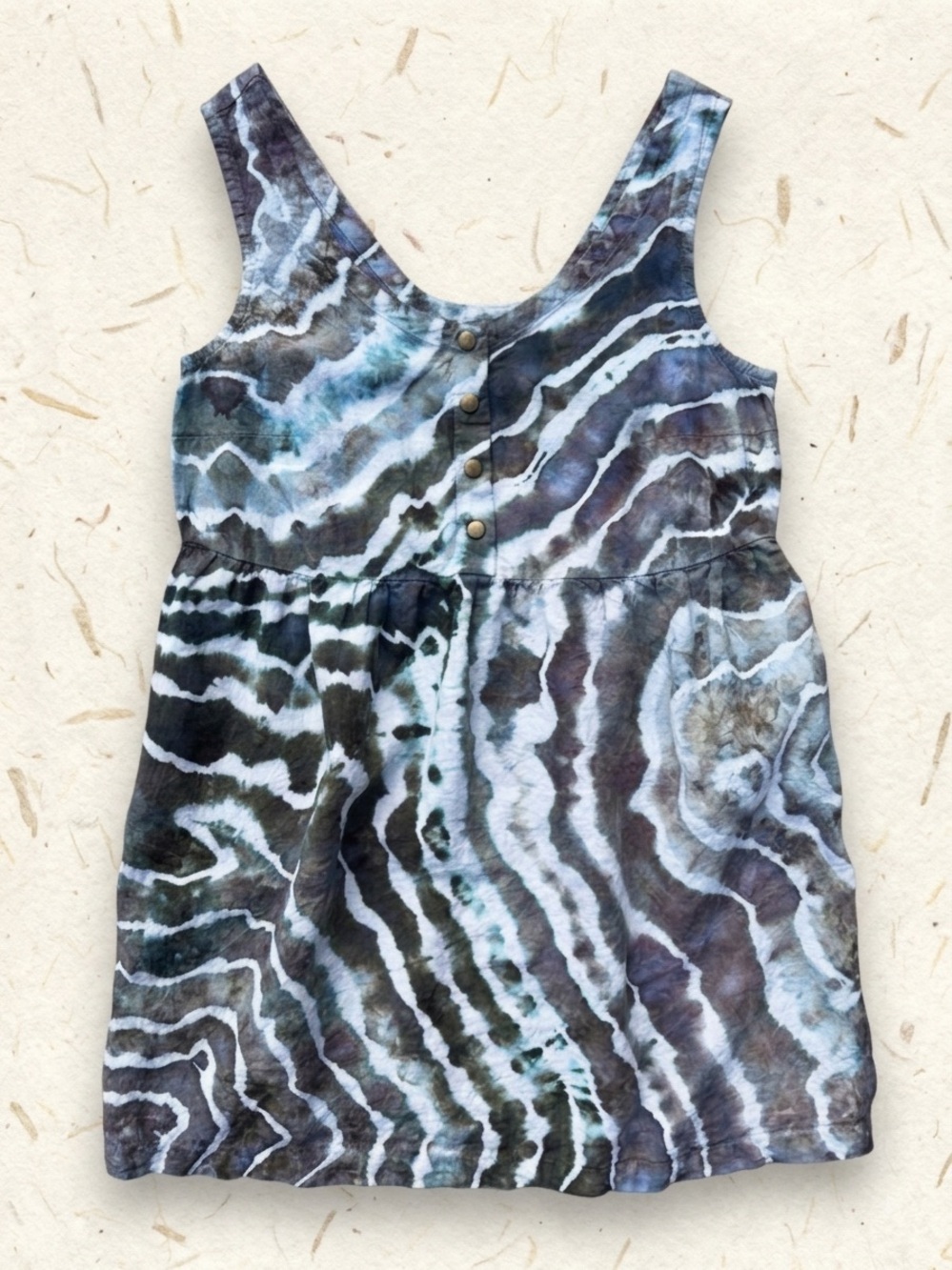 Ice Dyed notPERFECTLINEN Valley Dress - Pockets